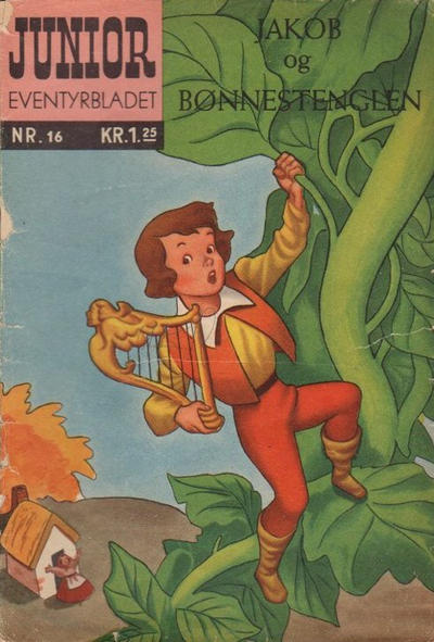Cover for Junior Eventyrbladet [Eventyrbladet] (Illustrerte Klassikere / Williams Forlag, 1957 series) #16 - Jakob og bønnestengelen