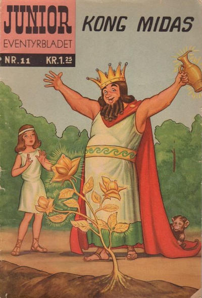 Cover for Junior Eventyrbladet [Eventyrbladet] (Illustrerte Klassikere / Williams Forlag, 1957 series) #11 - Kong Midas