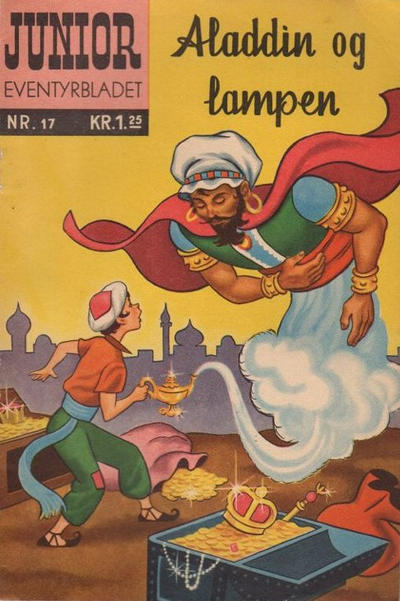 Cover for Junior Eventyrbladet [Eventyrbladet] (Illustrerte Klassikere / Williams Forlag, 1957 series) #17 - Aladdin og lampen