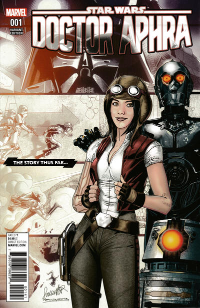 Cover for Doctor Aphra (Marvel, 2017 series) #1 [Incentive Salvador Larroca 'The Story Thus Far' Variant]