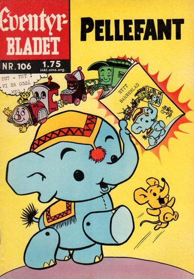 Cover for Junior Eventyrbladet [Eventyrbladet] (Illustrerte Klassikere / Williams Forlag, 1957 series) #106 - Pellefant