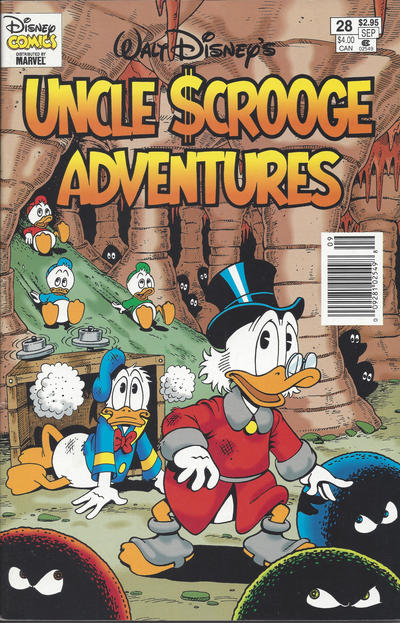 Cover for Walt Disney's Uncle Scrooge Adventures (Gladstone, 1993 series) #28 [Newsstand]