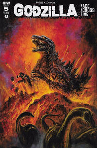 Cover Thumbnail for Godzilla: Rage Across Time (IDW, 2016 series) #5 [Bob Eggleton Standard Cover]