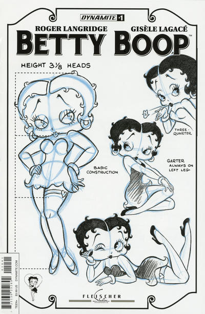 Cover for Betty Boop (Dynamite Entertainment, 2016 series) #1 [Cover D Fleischer Character Sheet]