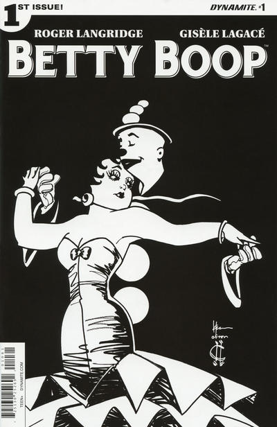 Cover for Betty Boop (Dynamite Entertainment, 2016 series) #1 [Cover F Retailer Incentive B&W]