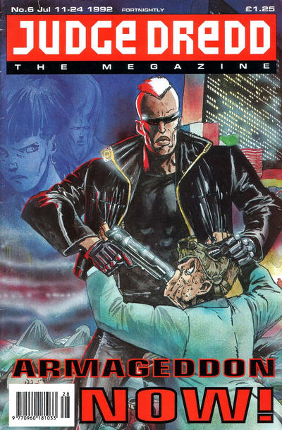 Cover for Judge Dredd the Megazine (Fleetway Publications, 1992 series) #6