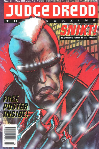 Cover for Judge Dredd the Megazine (Fleetway Publications, 1992 series) #3