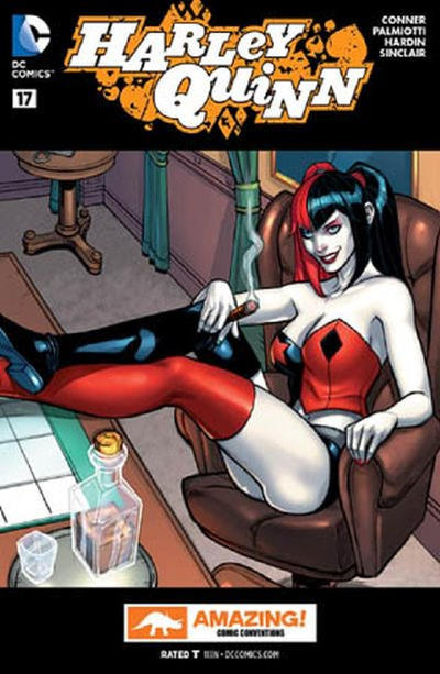 Cover for Harley Quinn (DC, 2014 series) #17 [Amazing! Comic Conventions Cover]
