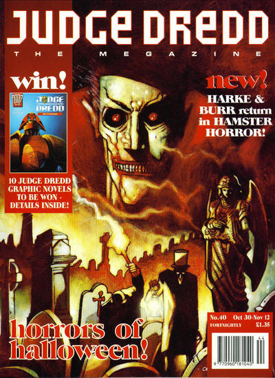 Cover for Judge Dredd the Megazine (Fleetway Publications, 1992 series) #40