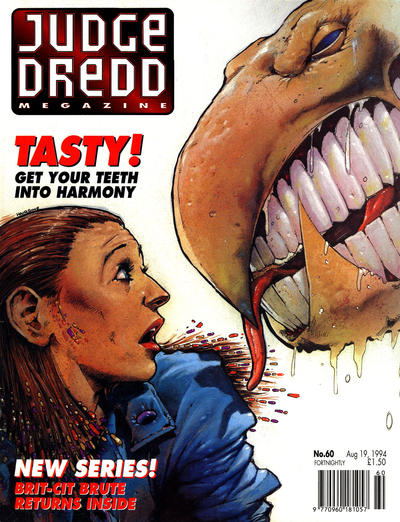 Cover for Judge Dredd the Megazine (Fleetway Publications, 1992 series) #60