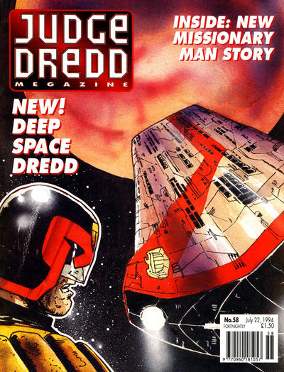 Cover for Judge Dredd the Megazine (Fleetway Publications, 1992 series) #58