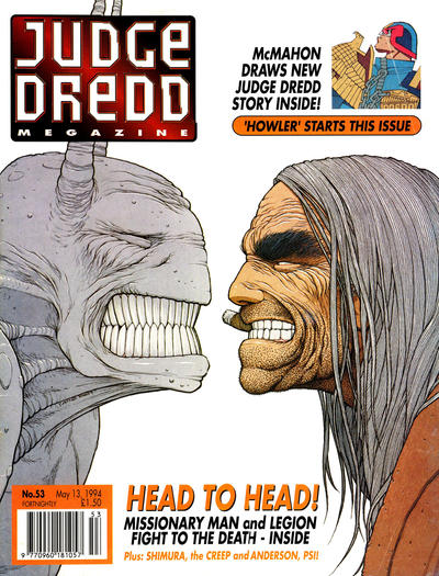 Cover for Judge Dredd the Megazine (Fleetway Publications, 1992 series) #53