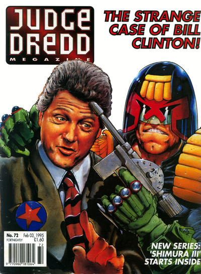 Cover for Judge Dredd the Megazine (Fleetway Publications, 1992 series) #72
