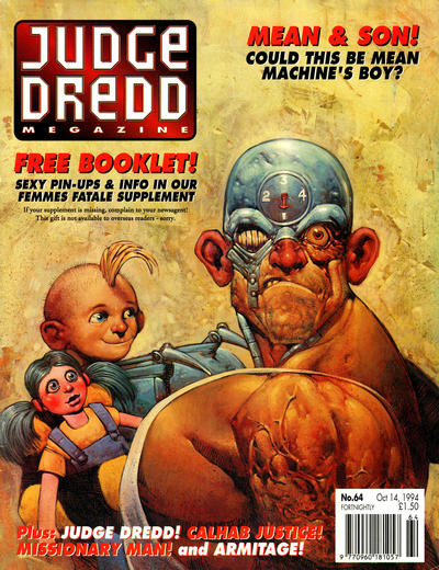 Cover for Judge Dredd the Megazine (Fleetway Publications, 1992 series) #64