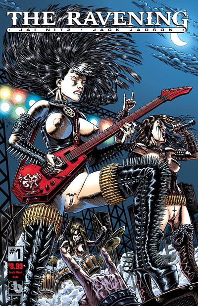 Cover for Ravening (Avatar Press, 2016 series) #1 [Death Metal Nude]