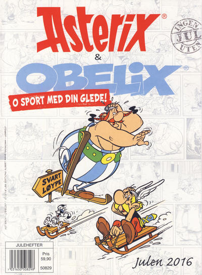 Cover for Asterix og Obelix (Hjemmet / Egmont, 2014 series) #2016 - O sport med din glede! [Bokhandelutgave]