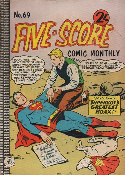 Cover for Five-Score Comic Monthly (K. G. Murray, 1961 series) #69