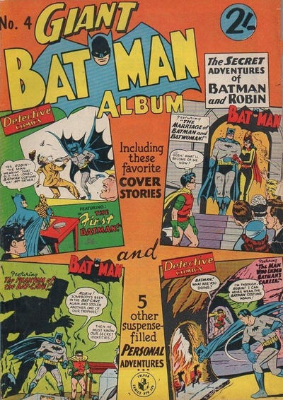 Cover for Giant Batman Album (K. G. Murray, 1962 series) #4
