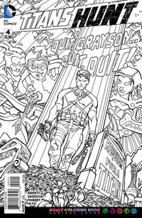 Cover Thumbnail for Titans Hunt (DC, 2015 series) #4 [Adult Coloring Book Cover]