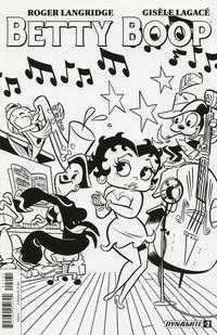 Cover Thumbnail for Betty Boop (Dynamite Entertainment, 2016 series) #2 [Cover C Retailer Incentive B&W]