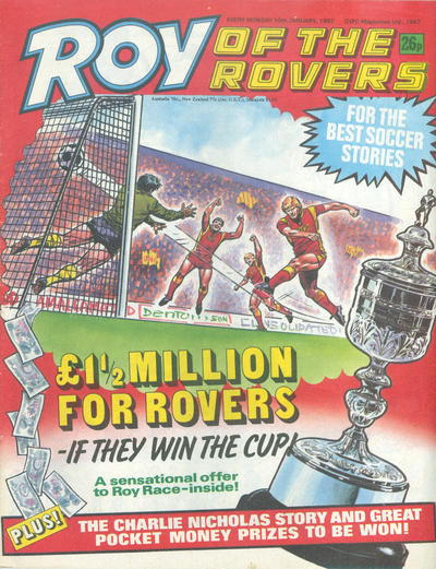 Cover for Roy of the Rovers (IPC, 1976 series) #10 January 1987 [530]