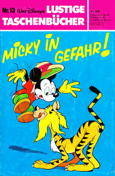 Cover for Lustiges Taschenbuch (Egmont Ehapa, 1967 series) #13 - Micky in Gefahr! [5,- DM]