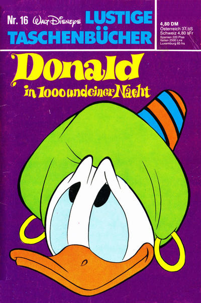 Cover for Lustiges Taschenbuch (Egmont Ehapa, 1967 series) #16 - Donald in 1000 und einer Nacht  [4,80 DM]
