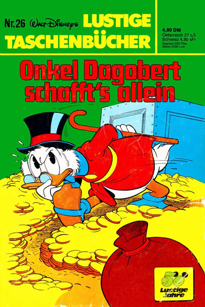 Cover for Lustiges Taschenbuch (Egmont Ehapa, 1967 series) #26 - Onkel Dagobert schafft's allein [4,80 DM]