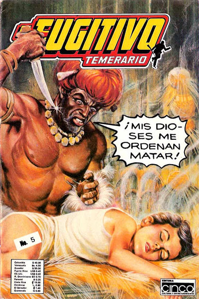 Cover for El Fugitivo Temerario (Editora Cinco, 1983 ? series) #5