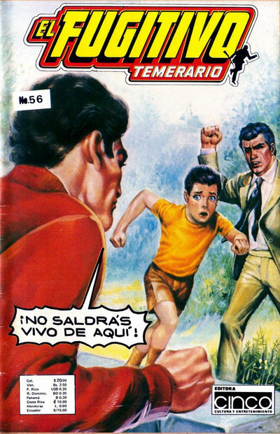 Cover for El Fugitivo Temerario (Editora Cinco, 1983 ? series) #56