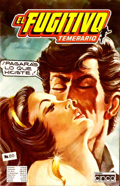 Cover for El Fugitivo Temerario (Editora Cinco, 1983 ? series) #80