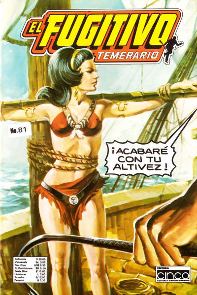 Cover for El Fugitivo Temerario (Editora Cinco, 1983 ? series) #81