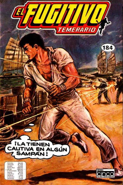 Cover for El Fugitivo Temerario (Editora Cinco, 1983 ? series) #184