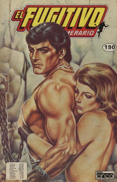 Cover for El Fugitivo Temerario (Editora Cinco, 1983 ? series) #190