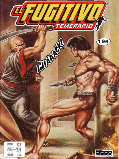 Cover for El Fugitivo Temerario (Editora Cinco, 1983 ? series) #196