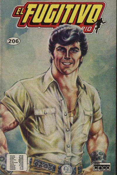 Cover for El Fugitivo Temerario (Editora Cinco, 1983 ? series) #206