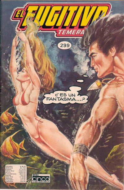 Cover for El Fugitivo Temerario (Editora Cinco, 1983 ? series) #299