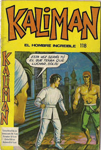 Cover Thumbnail for Kaliman (Editora Cinco, 1976 series) #118
