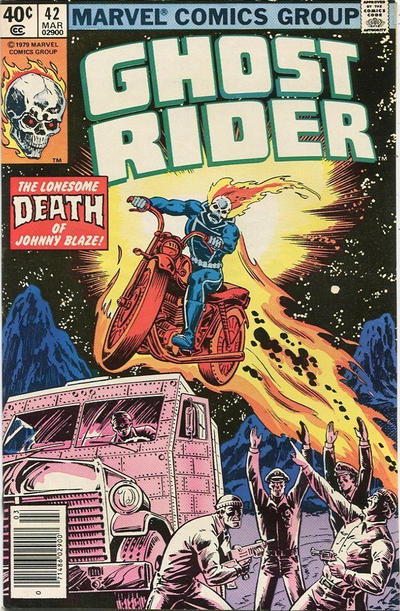 Cover for Ghost Rider (Marvel, 1973 series) #42 [Newsstand]