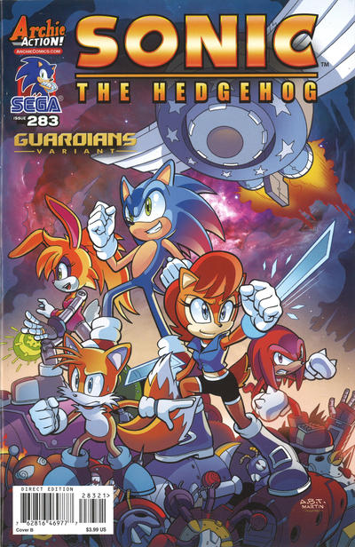 Cover for Sonic the Hedgehog (Archie, 1993 series) #283 [Cover B Adam Bryce Thomas]