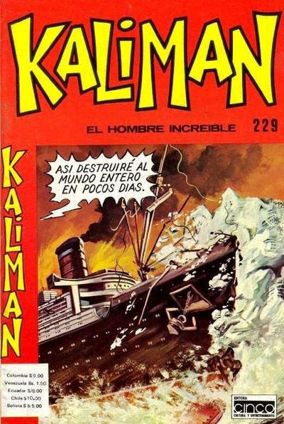 Cover for Kaliman (Editora Cinco, 1976 series) #229