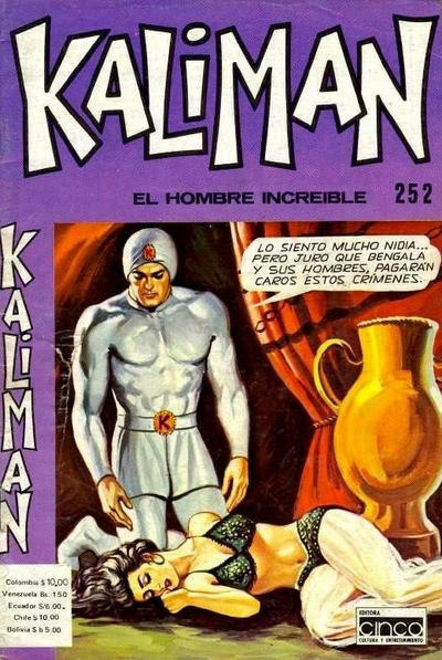 Cover for Kaliman (Editora Cinco, 1976 series) #252