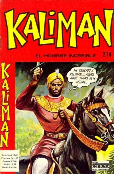 Cover for Kaliman (Editora Cinco, 1976 series) #274
