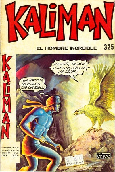 Cover for Kaliman (Editora Cinco, 1976 series) #325