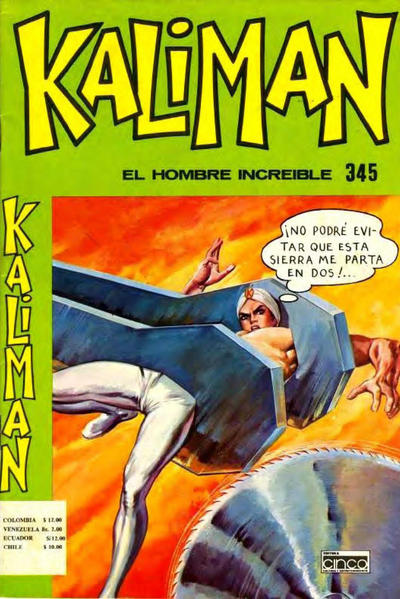 Cover for Kaliman (Editora Cinco, 1976 series) #345