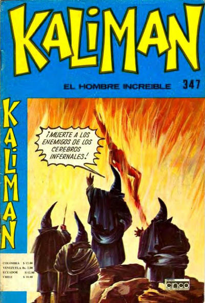 Cover for Kaliman (Editora Cinco, 1976 series) #347