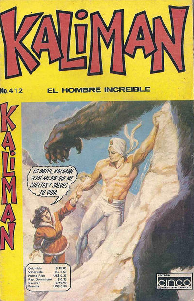 Cover for Kaliman (Editora Cinco, 1976 series) #412