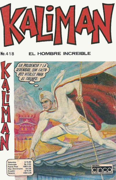 Cover for Kaliman (Editora Cinco, 1976 series) #418