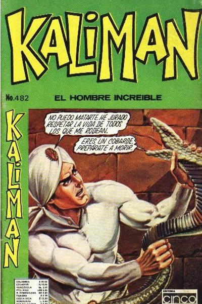 Cover for Kaliman (Editora Cinco, 1976 series) #482