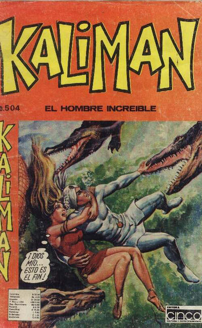 Cover for Kaliman (Editora Cinco, 1976 series) #504